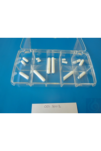 PTFE magnetic stirrer bars, boxed assortments, 18 cylindrical PTFE magnetic stirrer bars, boxed...